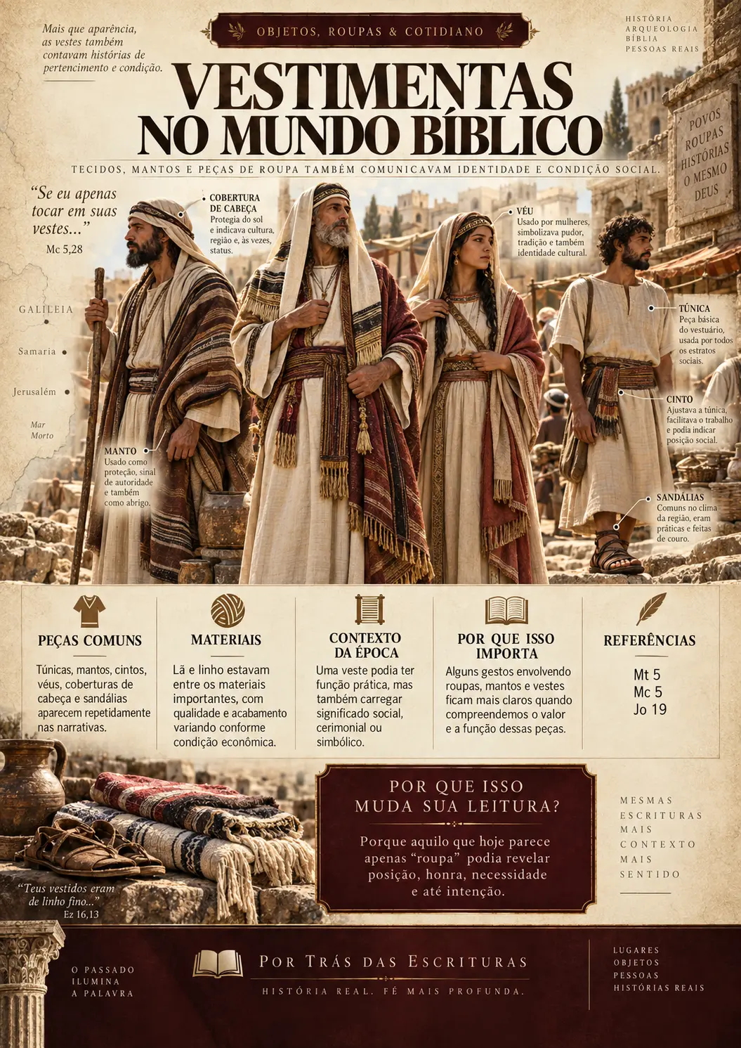 Ficha visual: Vestimentas no Mundo Bíblico