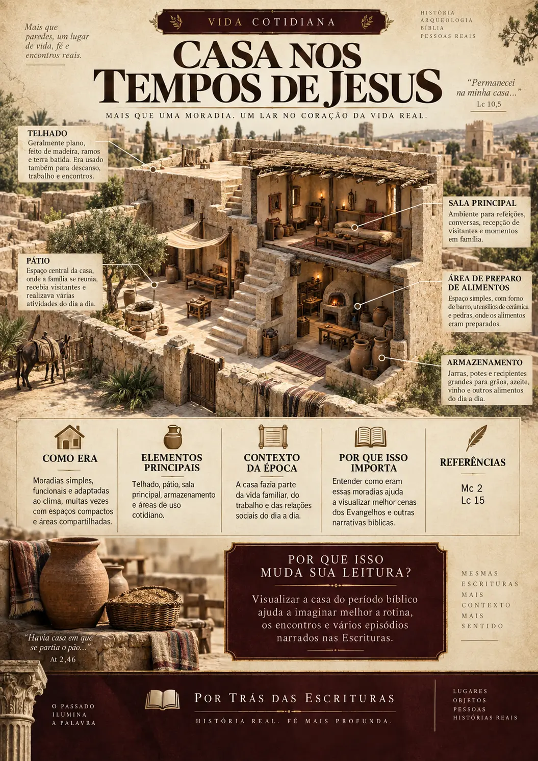 Ficha visual: Casa nos Tempos de Jesus