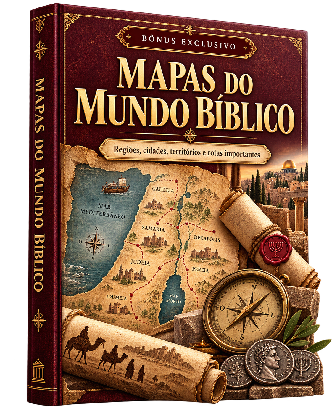 Capa do bônus Mapas do Mundo Bíblico